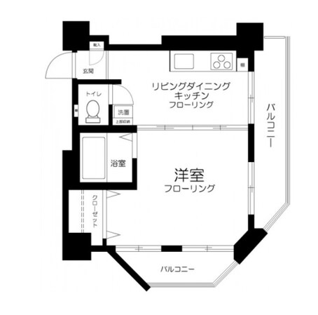 五反田駅 徒歩3分 7階の物件間取画像